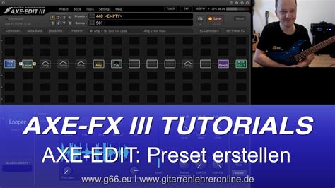 The pack includes the bass preset used on some songs, one of the clean presets and a rhythm preset. AXE FX III: Axe-Edit (2/3) Preset erstellen - YouTube