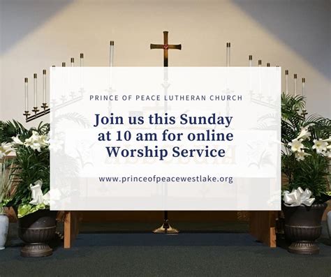 May 24 Prince Of Peace Lutheran Church Online Worship Service