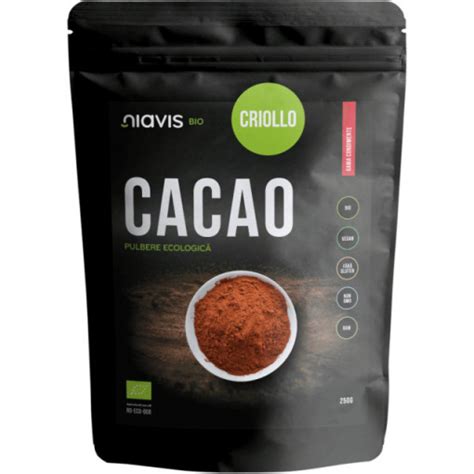 Cacao Pulbere Ecologica Bio G Niavis Naturisti Ro