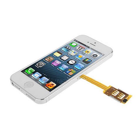 If you have an iphone 4s or newer, you have a sim card slot. Dual SIM Card Adapter With Case for iPhone 5S / 5 - Black