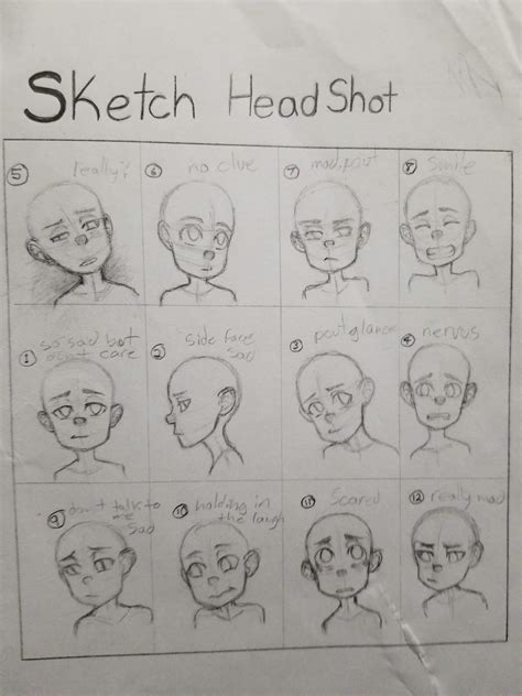 Sketch Headshot Anime Amino