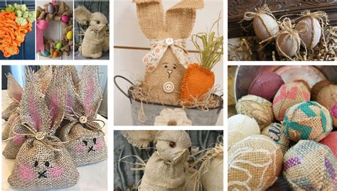 You Will Need Just A Piece Of Burlap For Create Beautiful Rustic Easter