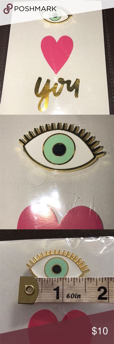 Nwt Eye Pin New In Package Eye Pin With Stickers To Read Eye Love