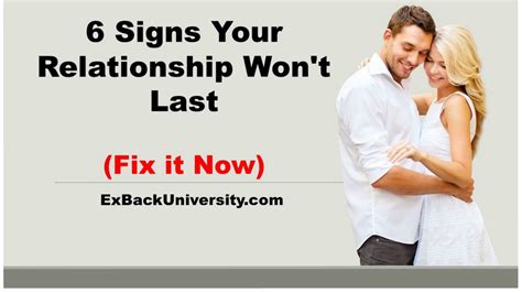 6 signs your relationship won t last fix it now youtube