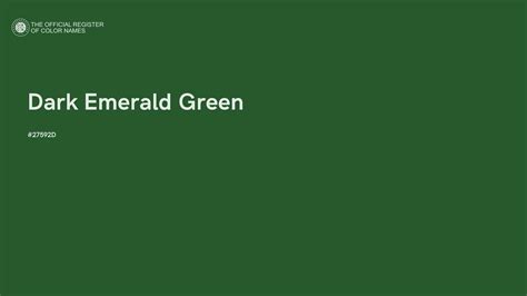 Emerald Green Color