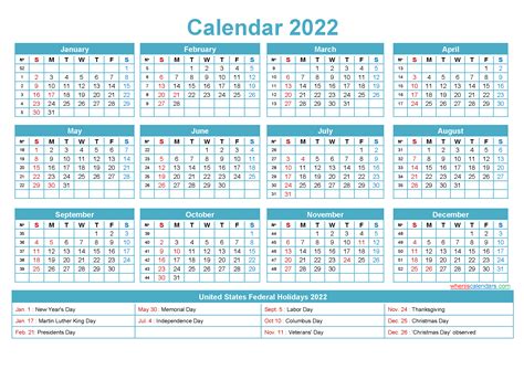 Free Editable Printable Calendar 2022 Template Noep22y5