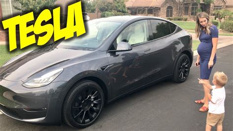 Tesla Model Y Delivery Day Our New Tesla Model Y Delivery Youtube
