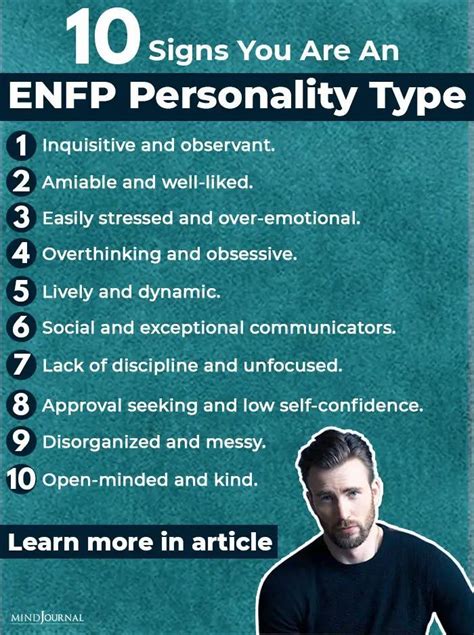 10 Signs You Are An Enfp Personality Type Enfp Personality