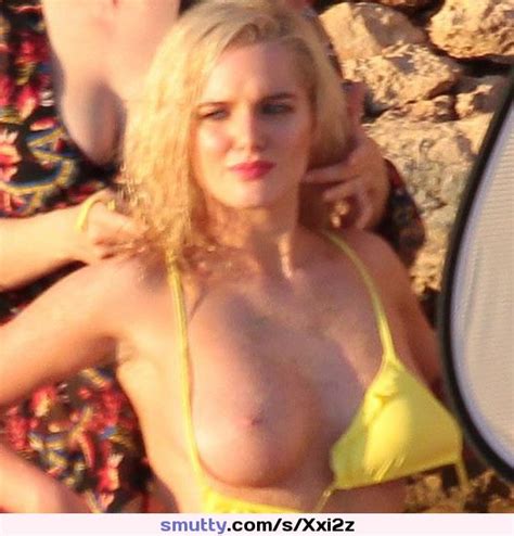Helen Flanagan Boob Completely Exposed At The Beach