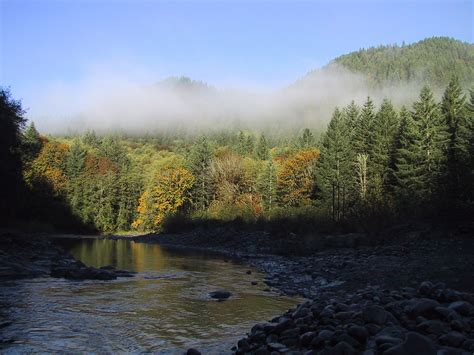 Fall On The Wilson River In The Oregon Coast Range Heaven On Earth
