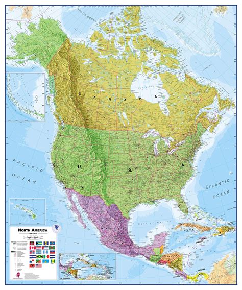 Political Map Of North America With Countries Images