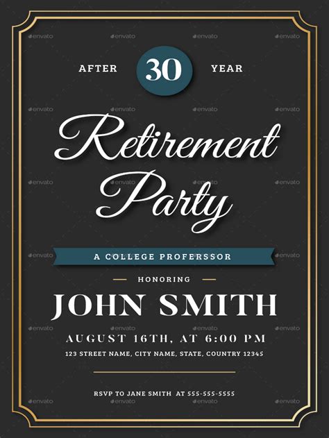 The free ground shipping is another. 18+ Retirement Invitation Designs & Templates - PSD, AI ...