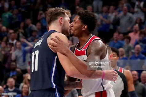 Bradley Beal Of The Washington Wizards Hugs Luka Doncic Of The Dallas News Photo Getty Images