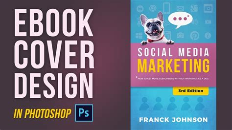 Social Media Marketing Book Cover Design Free Psd Youtube