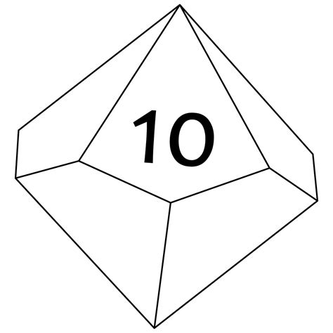 Sharplace 20x Dice D10 Dados De 10 Caras Hecho De Acrílico Para Juegos