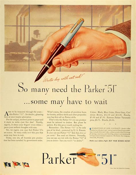 Parker 51 Ad Parker Fountain Pen Pen And Paper Waterman Pens