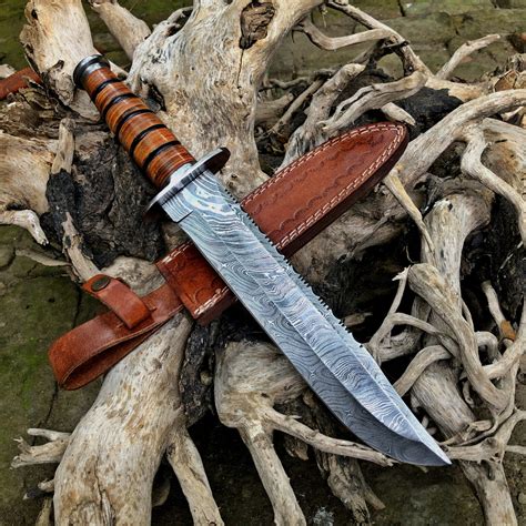 Damascus Kabar Survival Knife For Sale Hk 05 Esaleknives