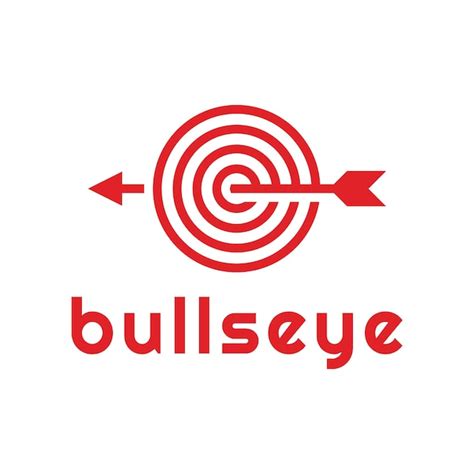 Premium Vector Bullseye Or On Target Logo Design