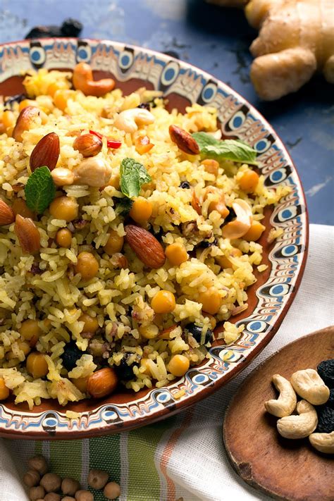 Middle Eastern Inspired Pilaf With Chickpeas Utterly Scrummy Food For