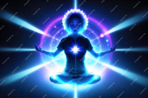 Premium AI Image | The girl meditates Journey to Inner Peace Embracing