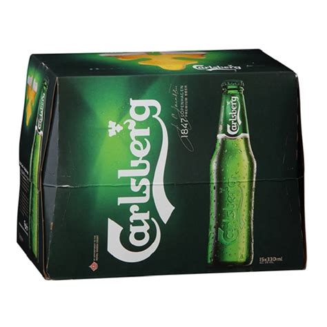 Carlsberg Pilsner Lager Beer 15x330ml Bottles Drinkland