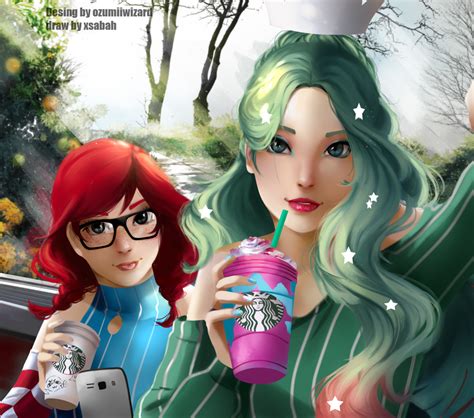 Starbucks And Wendy By Aleiah Art On Deviantart