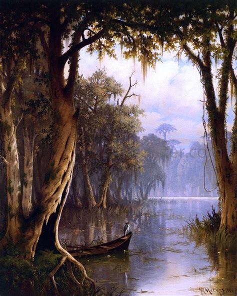 Louisiana Bayou By Joseph R Meeker Canvas Art Print Louisiana Bayou
