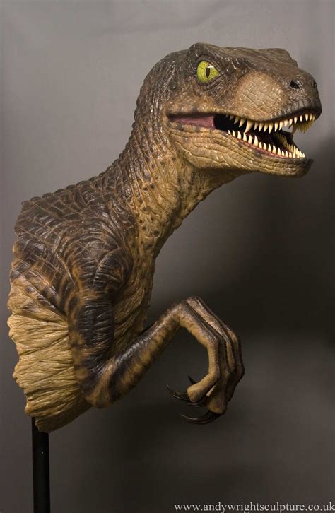 Jurassic Park World Velociraptor Life Size Prop Replica Dinosaur Wall