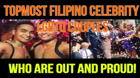 topmost filipino lgbtq celebrity couples who are out and proud 2018 youtube