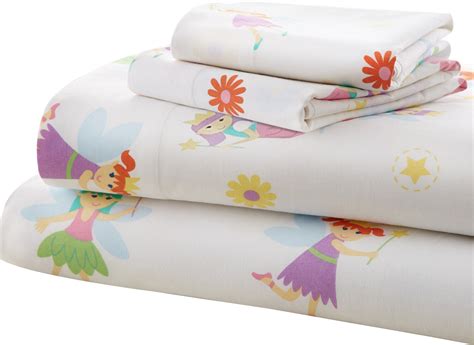 Wildkin Olive Kids Fairy Princess 205 Thread Count 100 Cotton Sheet