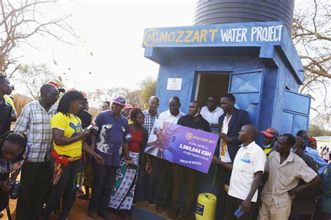 Mozzart Ts Nuu Community In Kitui With A Fresh Water Point Worth Ksh