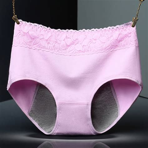 menstrual period underwear women cozy lace panties ladies seamless physiological leakproof