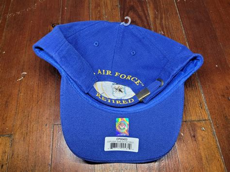 Usaf Us Air Force Retired Full Embroidered Baseball Cap Hat New