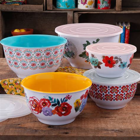 The Pioneer Woman Country Garden Melamine Mixing Bowl Set Piece Set