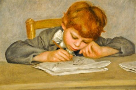 Pierre Auguste Renoir The Artists Son Jean Drawing 1901 At The