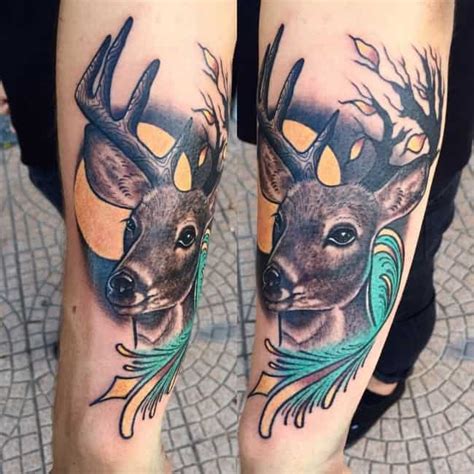 45 Cute Inspiring And Beautiful Deer Tattoo Designs Petpress
