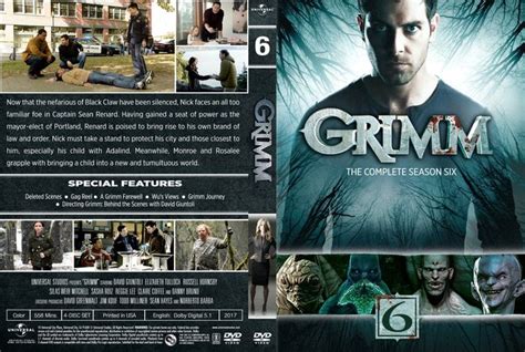 Grimm Season 6 2017 Dvd Custom Cover Dvd Cover Design Custom Dvd