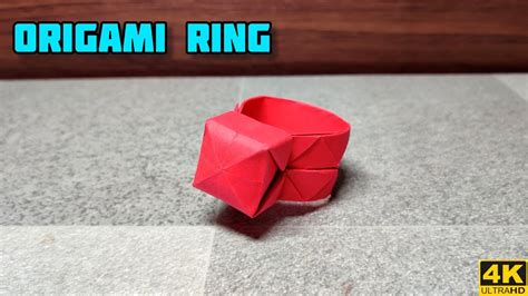 Origami Ring Origami Tutorial Paper Craft Youtube