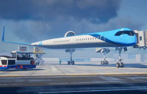 The Two Pronged Flying V Airplane Is Klm And Tu Delfts Vision For Sustainable Aviation