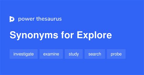 Explore Synonyms 2 974 Words And Phrases For Explore