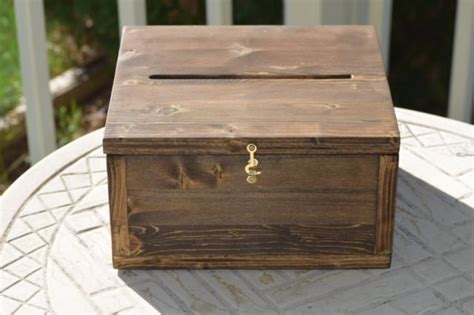 Our wedding card box is perfect for them all! Wedding Card Box, Medium Card Box, Rustic Wedding, Wedding Cards, Locking Wedding Card Box ...