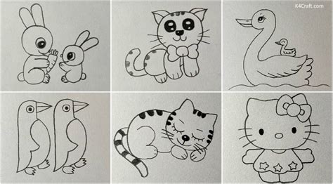 Easy Animal Drawings For Kids To Enlighten Your Budding Artist Kids