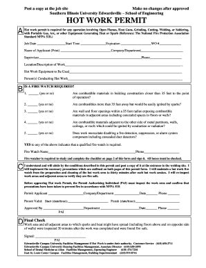 Osha Hot Work Permit Form Pdf Fill Out And Sign Printable Pdf Sexiz Pix