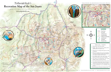 San Juan Mountains Trail Map San Juan Mountains Co Mappery San