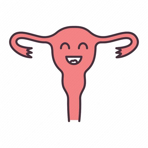 Female Fertility Health Reproductive Smiling Uterus Women Icon