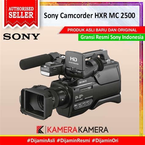 jual kamerakamera sony hxr mc 2500 sony indonesia camcorder mc2500 hitam di seller new