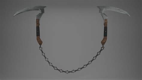 Chain Scythes 3d Model Cgtrader
