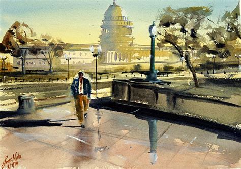Visiting The Library Of Congress Painting By James Nyika Fine Art America
