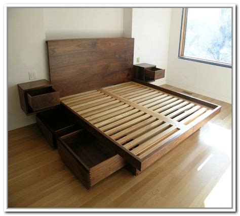Blueprints diy bedframe with hidden drawers plans. Diy Bed Frame With Drawers | Bed frame with drawers ...