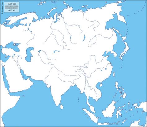 Asia Free Map Free Blank Map Free Outline Map Free Base Map